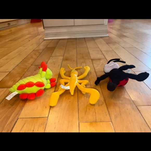 Disney A Bug's Life Heimlich, Slim &  Francis Vintage 1998 Plush Lot of 3 - Picture 4 of 7